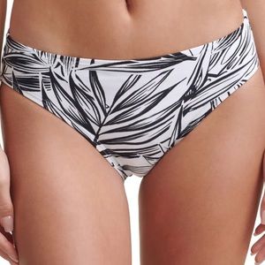 DKNY Women's White Stretch Lined Sits at hips Classic Swimsuit Bottom